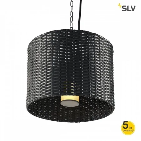 Lampy-ogrodowe-wiszace - wisząca lampa ogrodowa adegan manila okrągła antracyt max 24w slv 