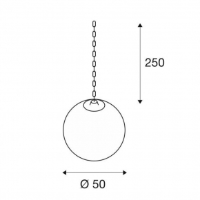 Lampy-ogrodowe-wiszace - wisząca lampa do ogrodu rotoball swing 50 biała e27 max 24w ip44 slv 