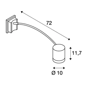 Kinkiety-ogrodowe - kinkiet zewnętrzny biały okrągły 12w ip55 3000k enola_c curved 228531 slv 