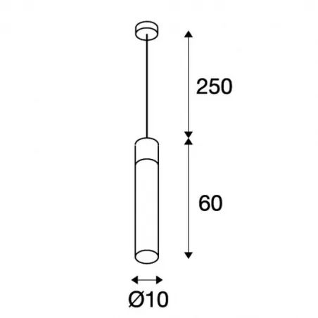 Oswietlenie-sufitowe - lampa wisząca led biała light pipe 2700k slv 