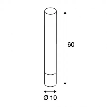 Lampy-ogrodowe-stojace - nowoczesna lampa ogrodowa led biała light pipe 2700k 10-60 cm slv 