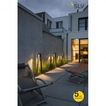 Lampy-ogrodowe-stojace - stojąca lampa ogrodowa bookat antracyt 12.5w cob led 3000k ip44 slv 