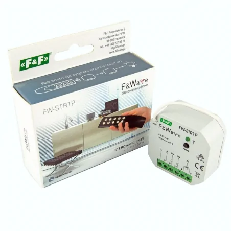 Sterownik-rolet - radiowy sterownik rolet fw-str1p 230v 0,6a puszka f&f 