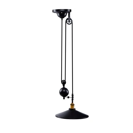 Lampy-sufitowe - wisząca lampa sufitowa alcatras black vo1826 volteno 