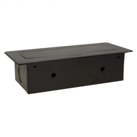 Gniazda-meblowe - meblowe gniazdo wpuszczane w blat z płaskim frezowanym rantem i ładowarką usb 2x2p+z or-ae-13109/b orno 