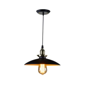 Lampy-sufitowe - lampa wisząca czarna w tylu retro rosie black vo0889 volteno