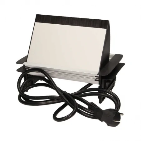 Gniazda-meblowe - gniazdo meblowe wpuszczane w blat ze szczotką przeciwkurzową i przewodem 3x2p+z 1,8m or-ae-1361 orno 