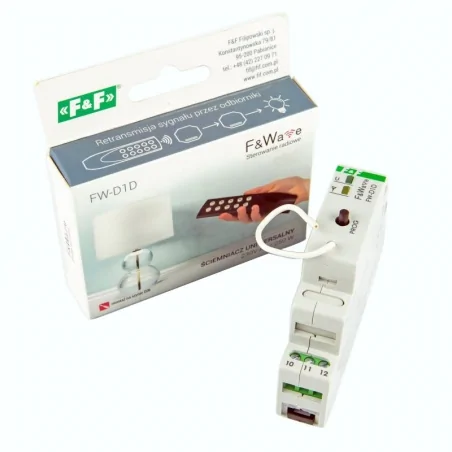 Sterowniki-i-odbiorniki - radiowy ściemniacz uniwersalny fw-d1d 230v 250w szynath f&f 