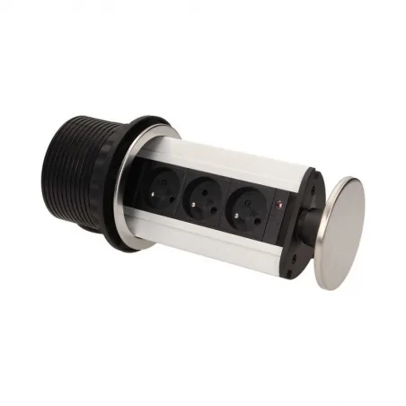 Gniazda-meblowe - gniazdo meblowe wysuwane z blatu z ładowarką usb i przewodem or-ae-1354 orno 