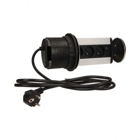 Gniazda-meblowe - gniazdo meblowe wysuwane z blatu z ładowarką usb i przewodem or-ae-1354 orno 