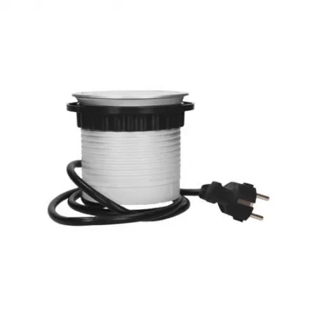 Gniazda-meblowe - gniazdo meblowe wysuwane z blatu w wersji schuko 4x2p+z z przewodem or-ae-1341(gs) orno 