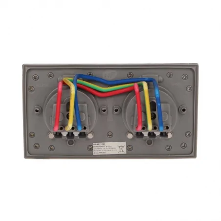 Gniazda-podwojne-podtynkowe - gniazdo elektryczne kontakt podwójny hermetyczny podtynkowy ip55 or-ae-1398 orno 