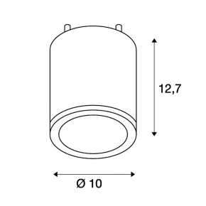 Oprawy-sufitowe - oprawa sufitowa okrągła czarna 12w ip55 enola_c out cl 228505 slv 