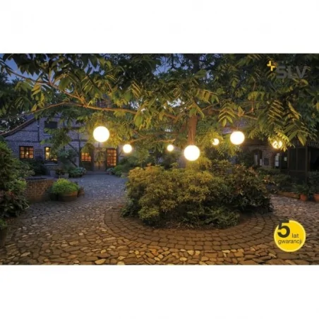 Lampy-ogrodowe-wiszace - lampa wisząca tarasowa okrągła e27 ip44 24w rotoball swing 25 228050 slv 