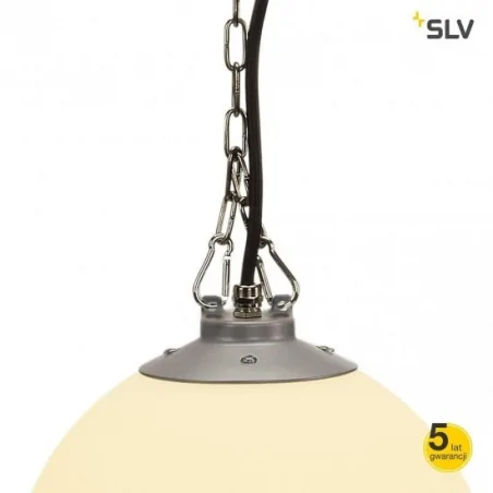 Lampy-ogrodowe-wiszace - lampa wisząca tarasowa okrągła e27 ip44 24w rotoball swing 25 228050 slv 