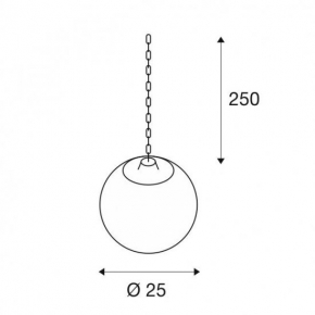 Lampy-ogrodowe-wiszace - lampa wisząca tarasowa okrągła e27 ip44 24w rotoball swing 25 228050 slv 