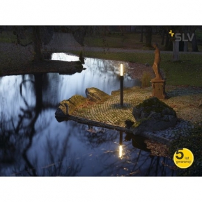 Lampy-ogrodowe-stojace - lampa stojąca ogrodowa antracyt 55w ip44 pole parc 200 227975 slv 