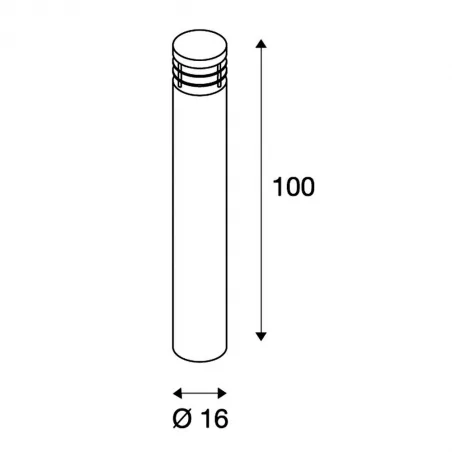 Lampy-ogrodowe-stojace - lampa ogrodowa w kolorze stali nierdzewnej e27 23w ip44 vap 100 229050 slv 