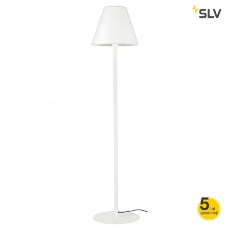 Lampy-ogrodowe-stojace - lampa stojąca ogrodowa biała 24w e27 ip54 adegan 228961 slv 