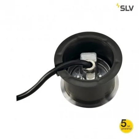 Oprawy-led-zewnetrzne - oprawa najazdowa okrągła szczotkowana stal nierdzewna 3000k dasar flat 230v led 228412 slv 