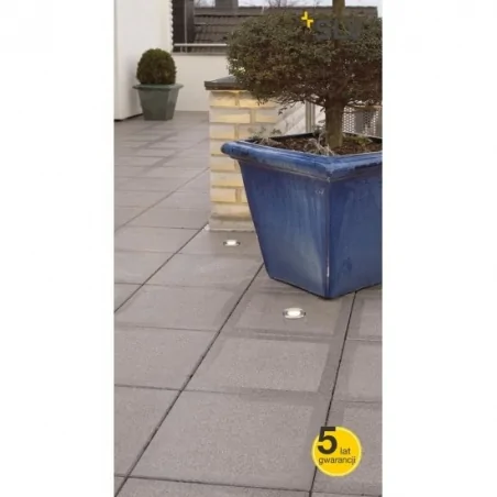 Oprawy-led-zewnetrzne - oprawa najazdowa okrągła szczotkowana stal nierdzewna 3000k dasar flat 230v led 228412 slv 