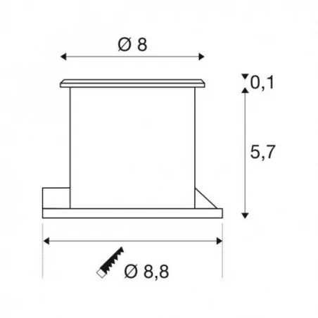 Oprawy-led-zewnetrzne - oprawa najazdowa okrągła szczotkowana stal nierdzewna 3000k dasar flat 230v led 228412 slv 