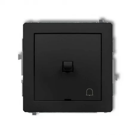 Wylaczniki-amerykanskie - wyłącznik amerykański zwierny dzwonek czarny mat 12dwpus-4 deco karlik 