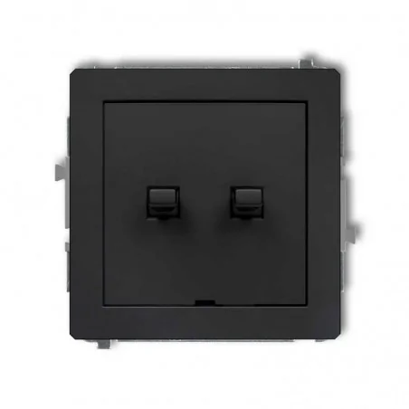 Wylaczniki-amerykanskie - włącznik żaluzjowy w stylu amerykańskim czarny mat 12dwpus-8 deco karlik 