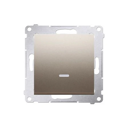 Wylaczniki-jednobiegunowe - włącznik jednobiegunowy z podświetleniem złoty dw1zl.01/44 simon 54 kontakt-simon 