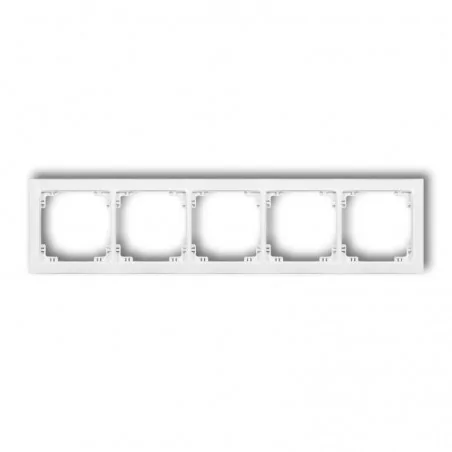 Ramki-pieciokrotne - ramka pięciokrotna biała drso-5 deco soft karlik 