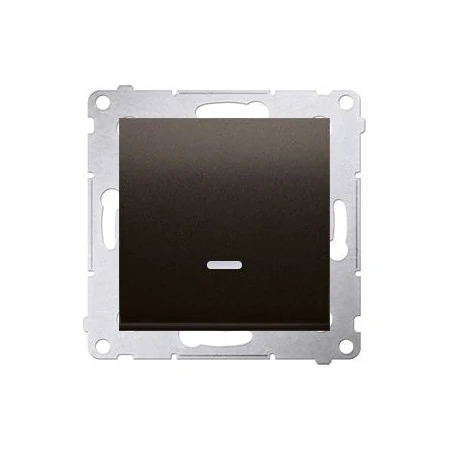 Wylaczniki-jednobiegunowe - włącznik jednobiegunowy z podświetleniem brązowy dw1zl.01/46 simon 54 kontakt-simon 