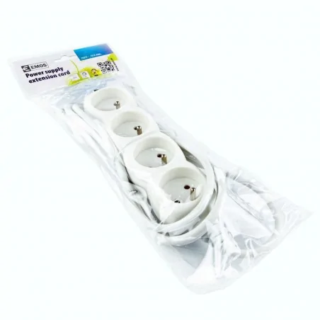 Przedluzacze-elektryczne - przedłużacz 4 gniazda 2m p0412 emos - 1902040200 