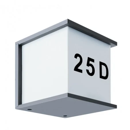 Oprawy-led-zewnetrzne - oprawa zewnętrzna z numerem domu maxim grey e27 03687 ideus 