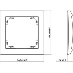 Ramki-pojedyncze - złota metaliczna ramka pojedyncza 8drso-1 deco soft karlik 