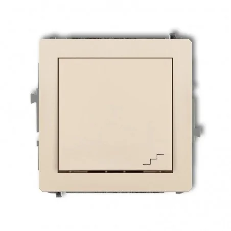 Wylaczniki-schodowe - beżowy włącznik schodowy 1dwp-3 deco karlik 