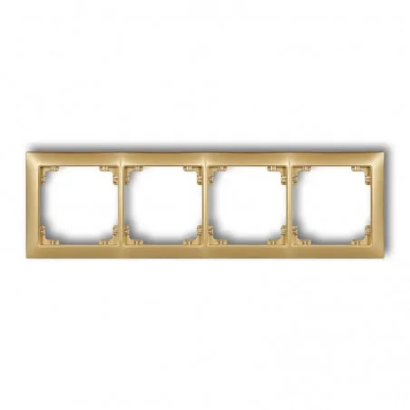Ramki-poczworne - ramka poczwórna uniwersalna złota 29drso-4 deco soft karlik 