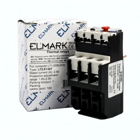 Przekazniki-termiczne - przekaźnik termiczny thermal relays lt2-e1307 1.6-2.5 elmark 