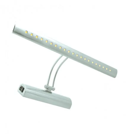 Kinkiety-lazienkowe - kinkiet ledowy nad lustro matowy chrom brena led 4w 4000k 03068 ideuss 