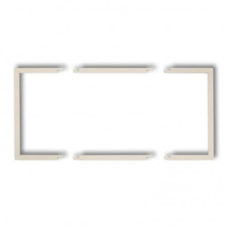 Osprzet-produkty-uzupelniajace - podwójna ramka wypełniająca beżowa 1drw-2 deco karlik 