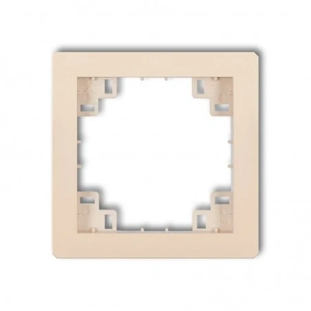 Osprzet-produkty-uzupelniajace - beżowa ramka pośrednia 1drp deco karlik 