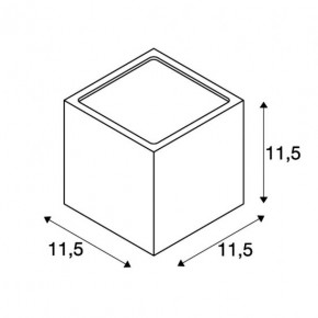 Kinkiety-ogrodowe - kinkiet zewnętrzny sitra cube rdzawa gx53 max 9w ip44 slv 