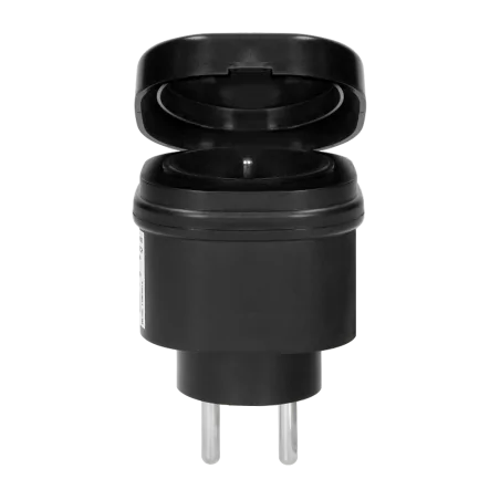Zestawy-sterowania-bezprzewodowego - bezprzewodowy zestaw gniazd na pilot czarny or-gb-441 ip44 2+1 minit orno 
