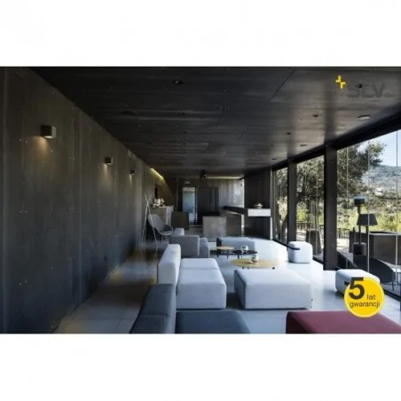 Kinkiety-ogrodowe - kinkiet ścienny sitra cube antracyt gx53 max 9w ip44 slv 