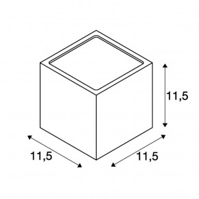 Kinkiety-ogrodowe - kinkiet ścienny sitra cube antracyt gx53 max 9w ip44 slv 
