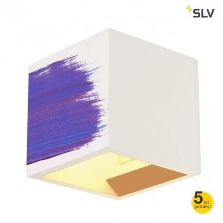 Kinkiety-do-salonu - kinkiet ścienny do przemalowania gips plastra cube g9 max 42w slv 