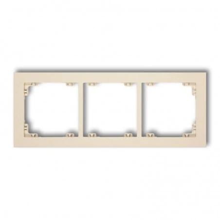 Ramki-potrojne - potrójna ramka beżowa 1dr-3 deco karlik 