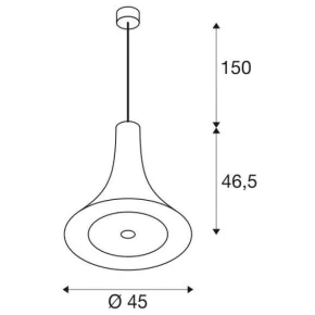 Lampy-sufitowe - lampa sufitowa wisząca bato 45 mosiądz slv 