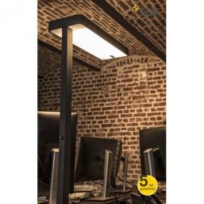 Lampy-stojace - lampa stojąca czarna do biura led worklight dali sensor 3000k antracyt slv 