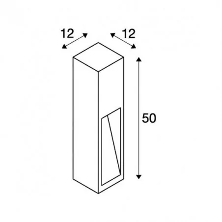 Lampy-ogrodowe-stojace - lampa zewnętrzna stojąca rdzawa y 50 led slot corten 8.6w cob led 3000k ip55 slv 