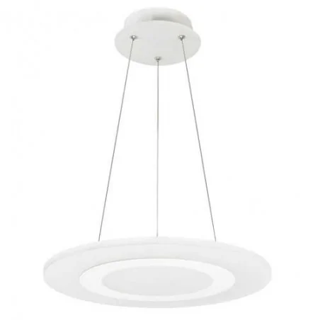 Lampy-sufitowe - lampa wisząca sufitowa led biała 17w 4000k il mio mikeli 17w 308634 polux 